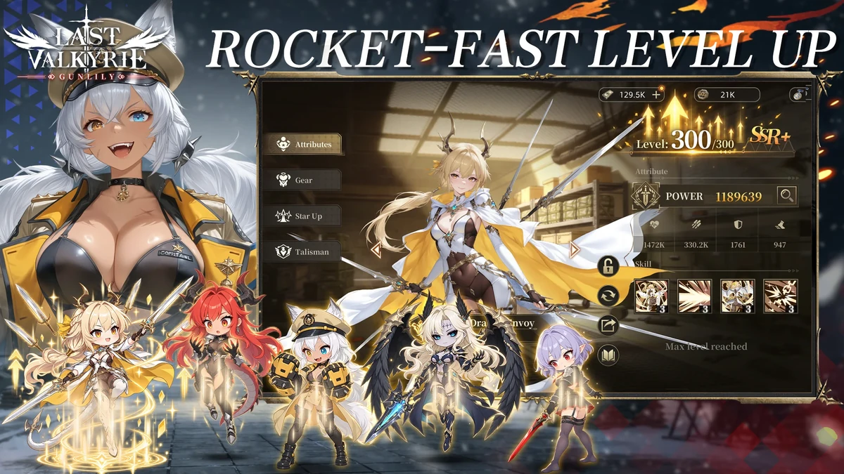Official Google Play artwork showcasing character progression