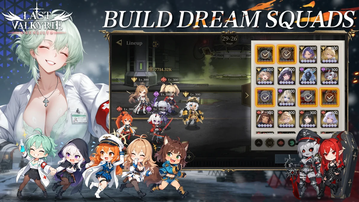Official Google Play artwork showing Valkyrie squad formation